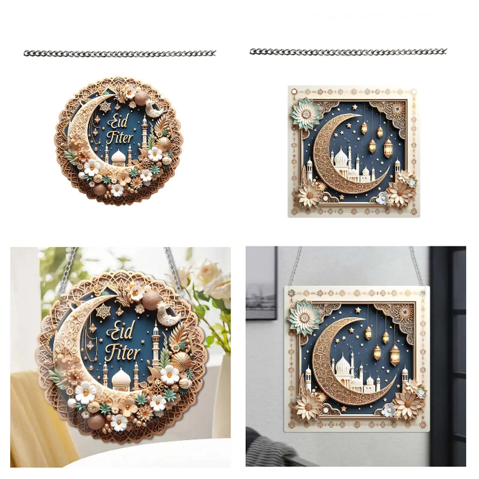 

Hanging Ornament Window Decoration Pendant Holiday Decoration Vintage Design