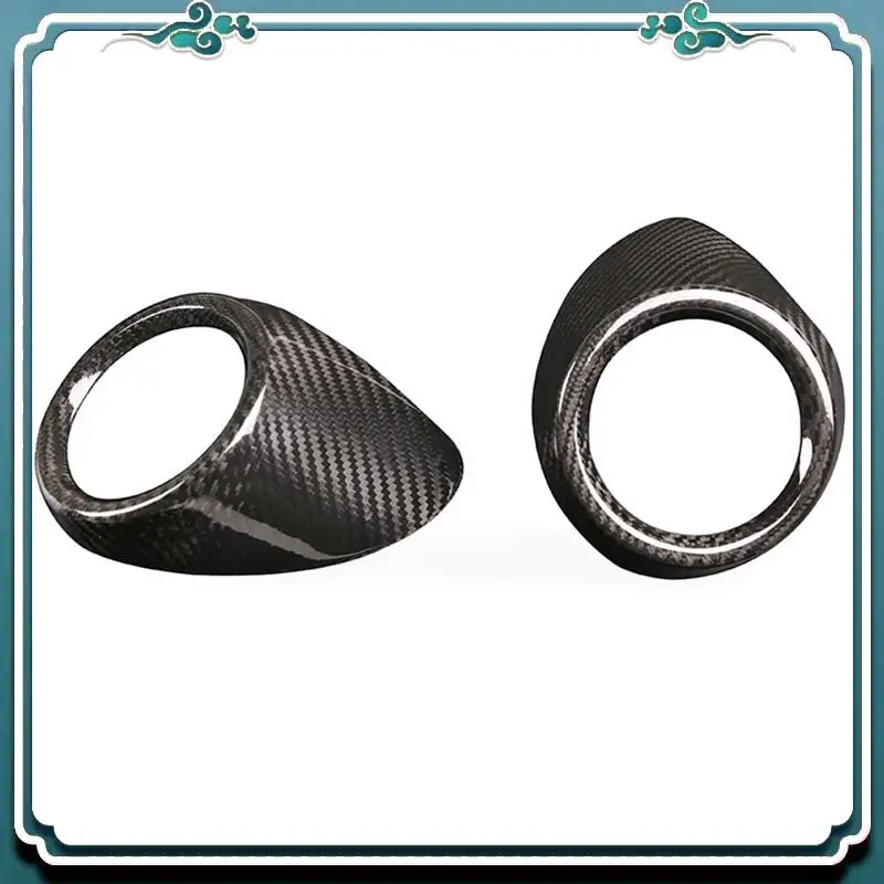 

A54K-Dry Carbon Fiber Car Rear Row Air Vent Outlet Cover Trim For Alfa Romeo Giulia 2017-2020 Interior Replacement Parts Accesso