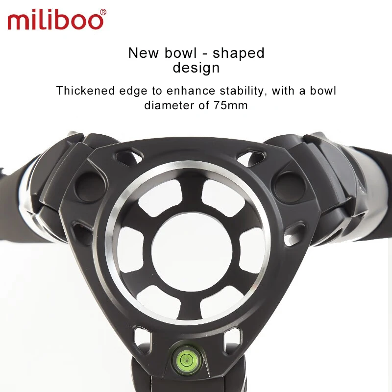 miliboo MTT701 Profesional Camera Tripod with Fluid Head Heavy Duty Tripod for DSLR Camcorder Aluminum Max 170cm Camera Stand