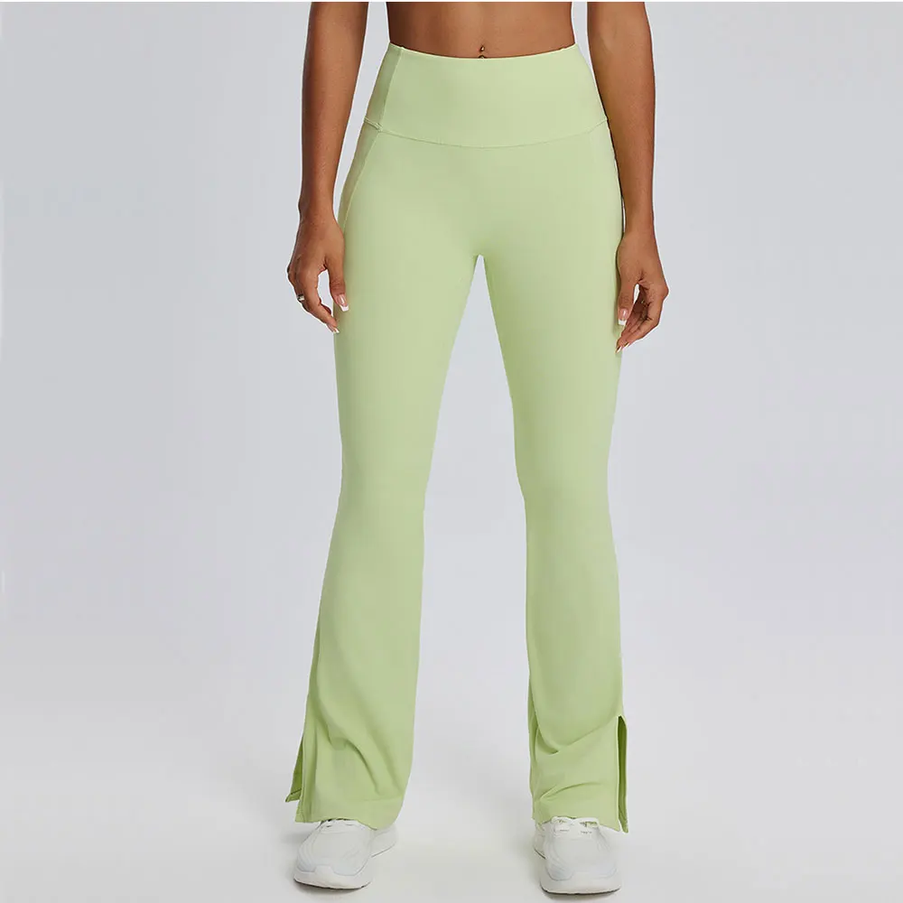 Fitness Bell-bottoms Women Sport Leggings High Waist Flared Pants Yoga Leggings Gym Jogging Quick Dry Push Up Wide Leg Pants