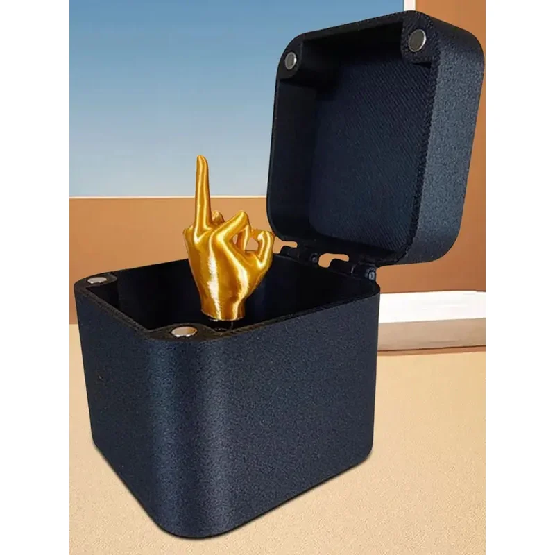 Dito medio in una scatola Divertente scatola per dito medio Scatola a sorpresa per dito medio Regalo di scherzo divertente di Natale