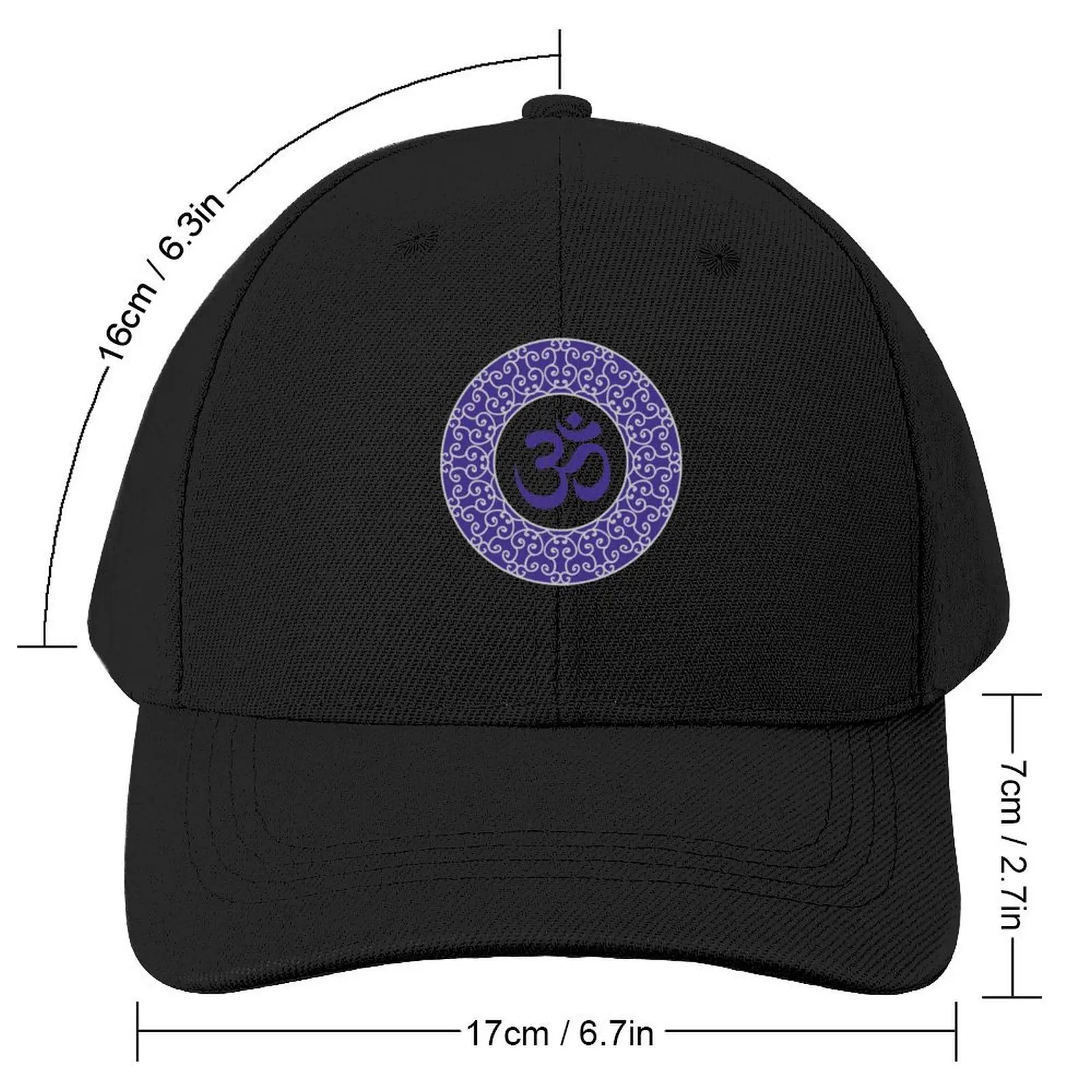 Violet Om Mandala Baseball Cap Cosplay New In The Hat Hat Man Luxury Baseball Men Women's