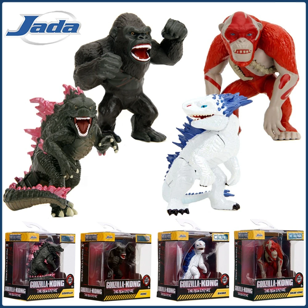 

Original JADA Godzilla Vs Kong Action Toys Figures Skar King Shimo Movie Peripherals Alloy Version Ornament Model Birthday Gifts
