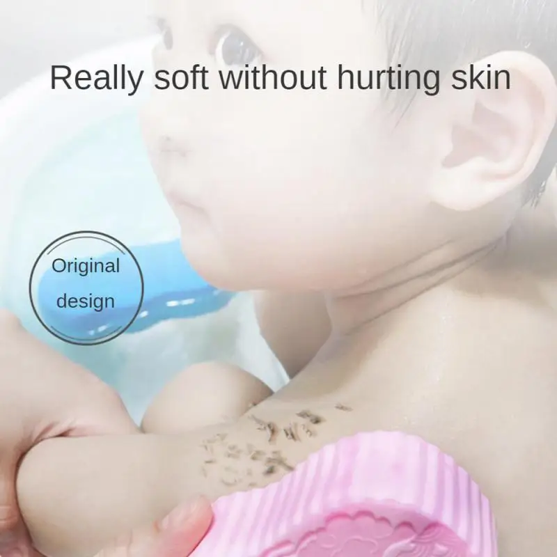 Esponja mágica 3D para niños, cepillo de baño Exfoliante para exfoliación corporal, masajeador de piel muerta, limpieza