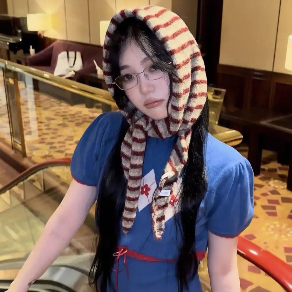 

Женский модный треугольный шарф, шаль, мягкие и удобные роскошные шерстяные вязаные треугольные хиджабы, защита шеи, маленькие шарфы