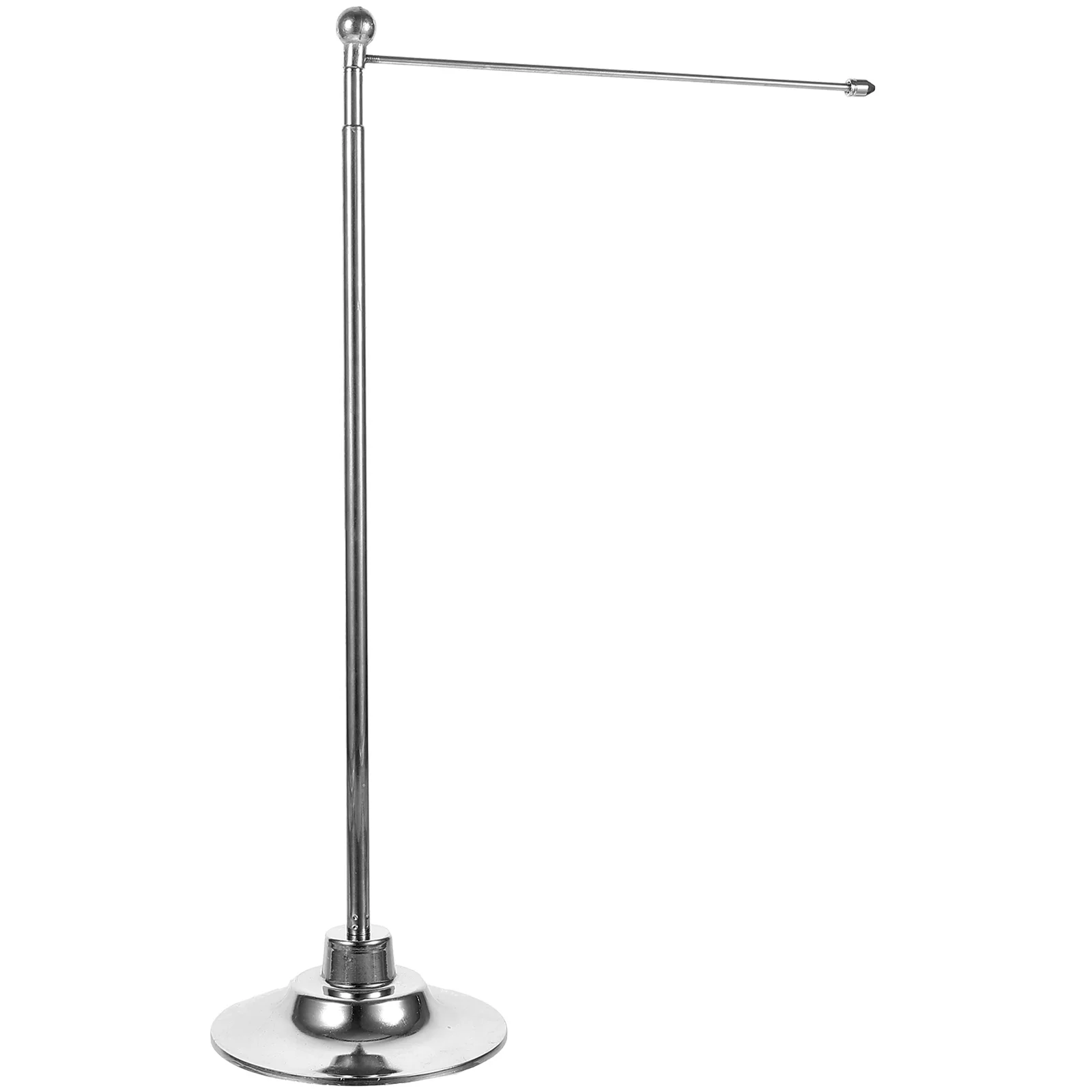 Desktop Flagpole Wear-resistant Base Office Holder Fixing Banner Home Stainless Steel Bracket Support