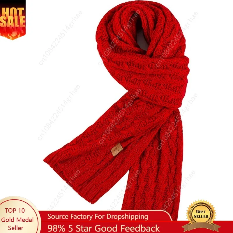 

PAGE ONE Women's Ribbed Knit Scarf Winter Warm Long Big Wrap Cashmere Wool Thick Large Chunky Scarf for Women