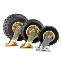 Hot sales 4 PiecesWeihang 6 Inchc Heavy Duty Pneumatic Wheel Plate Swivel 6 Inch 150 MM Air Swivel Wheel Caster