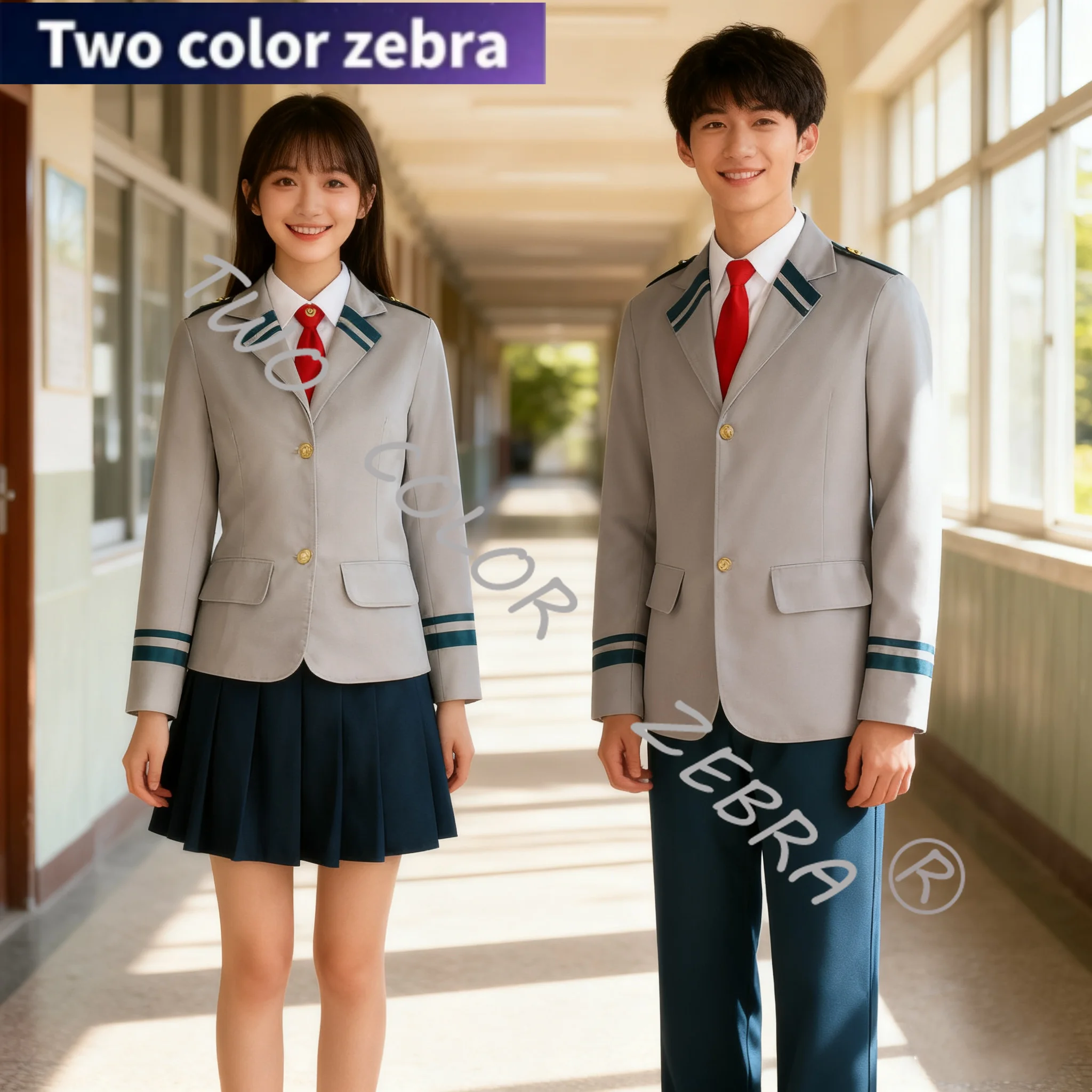 

Costume Anime My Hero Academia Set Ochaco Uraraka Shirt Skirt School Uniform Cosplay Bakugou Katsuki Suit Unisex Role Play