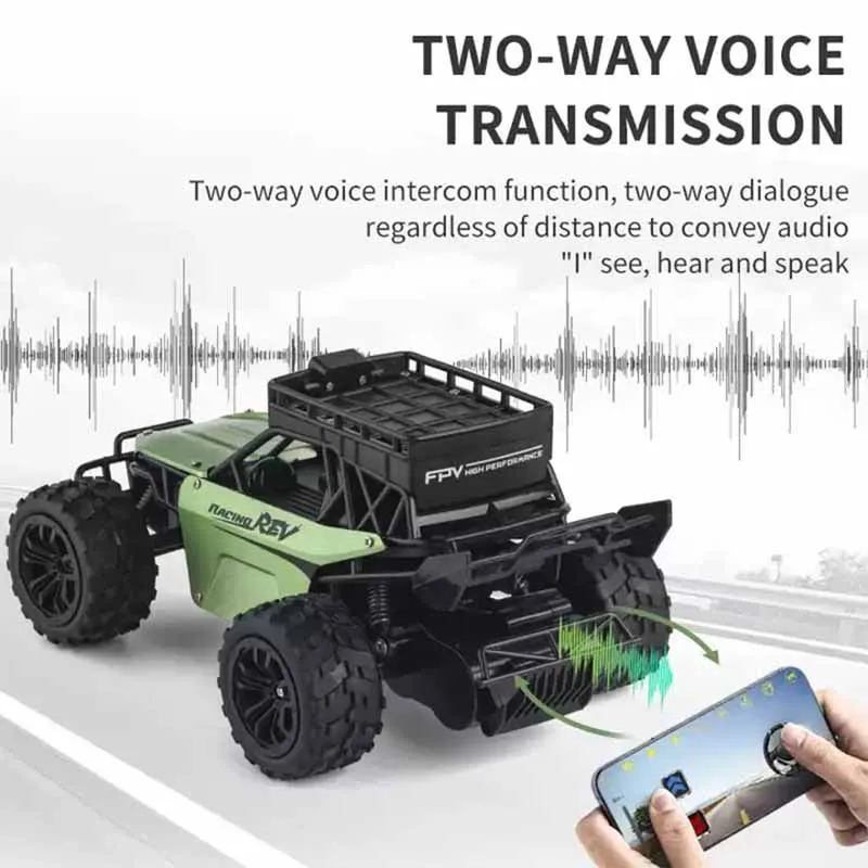 RC Car 5G WIFI Long Range Real Time Voice Chatting Radio Speaker Toy Drift Car With 1080P Camera For Adults FPV Christmas Gifts