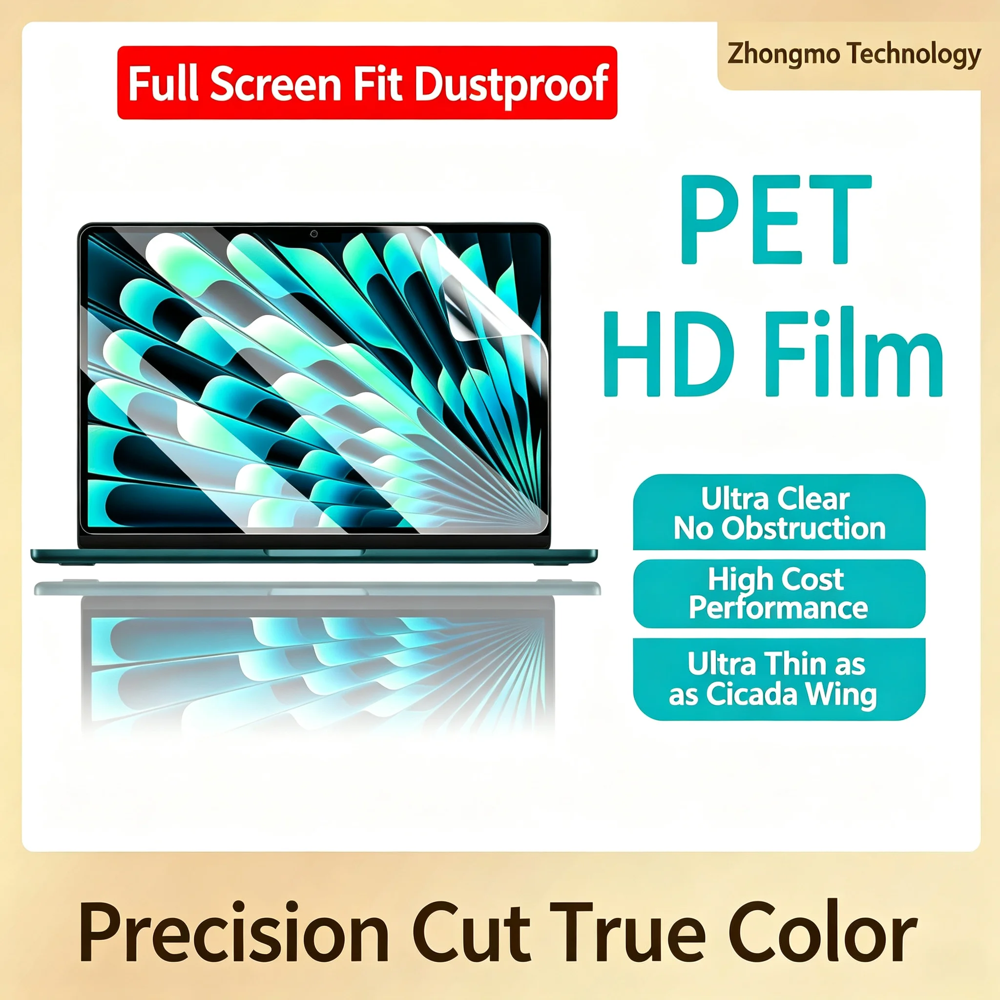 High Definition PET Screen Protector Compatible with New 2026 Apple MacBook LaptopHigh Definition PET Screen Protector Compati