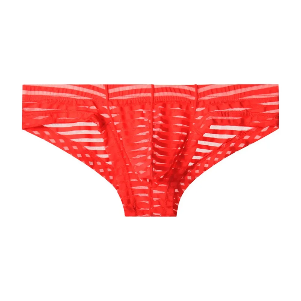 ملابس داخلية شبكية للرجال سراويل داخلية رفيعة منخفضة الخصر ملابس داخلية مثيرة قابلة للتنفس ملابس داخلية شفافة #3