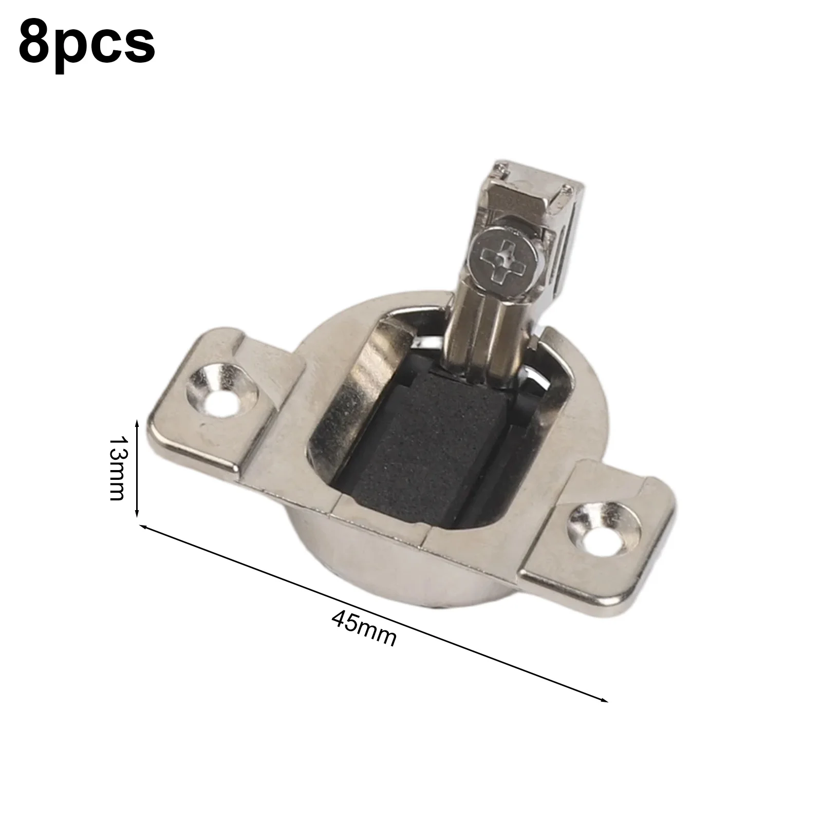 8 Piece Cabinet Door Hinges Replacement for Compact 33 and 110 Hinges Stainless Steel Material with Easy Screw Installation