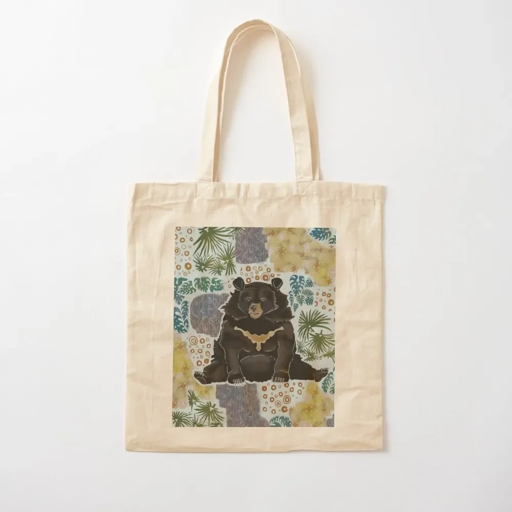 Moon Bear Tote Bag eco bag folding cloth bag woman tote women tote university