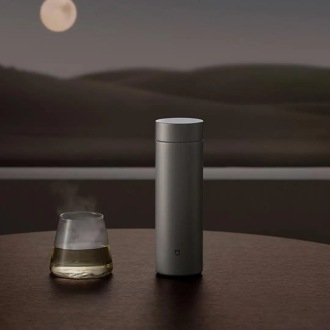 Xiaomi Slimme Thermoskan Thermoskan Ti 2 Puur Titanium Materiaal 6 uur Warm Houden Medisch Materiaal Mijia Draagbare Drank Thermosbeker