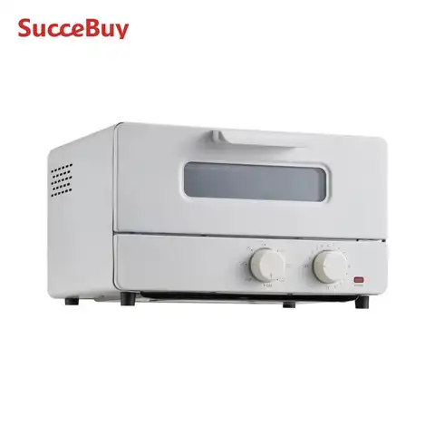 VEVOR 5-IN-1 Steam Oven Toaster 12L Convection Oven 1300W Steam Toaster Oven Countertop Combo with Grill Pizza Pan Gloves White