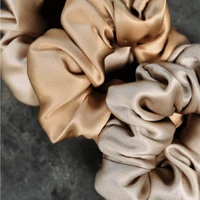 3PCS 100% Pure Mulberry Silk Hair Scrunchies Silk Hair Ties Hairbands Skinny Scrunchies Ponytail Holders Hair Care Accessories - Image 5