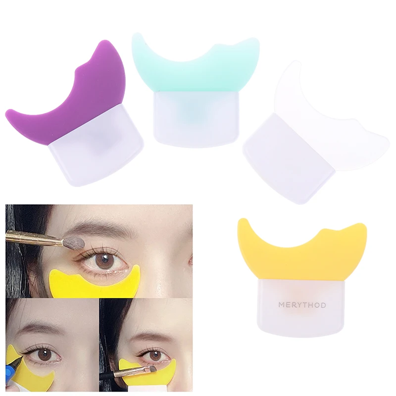 Mascara Shield Applicator Multifunctional Silicone Brush Lash Stopper Eyeliner Applicator Eye Makeup Tool For Eyelashes Baffle