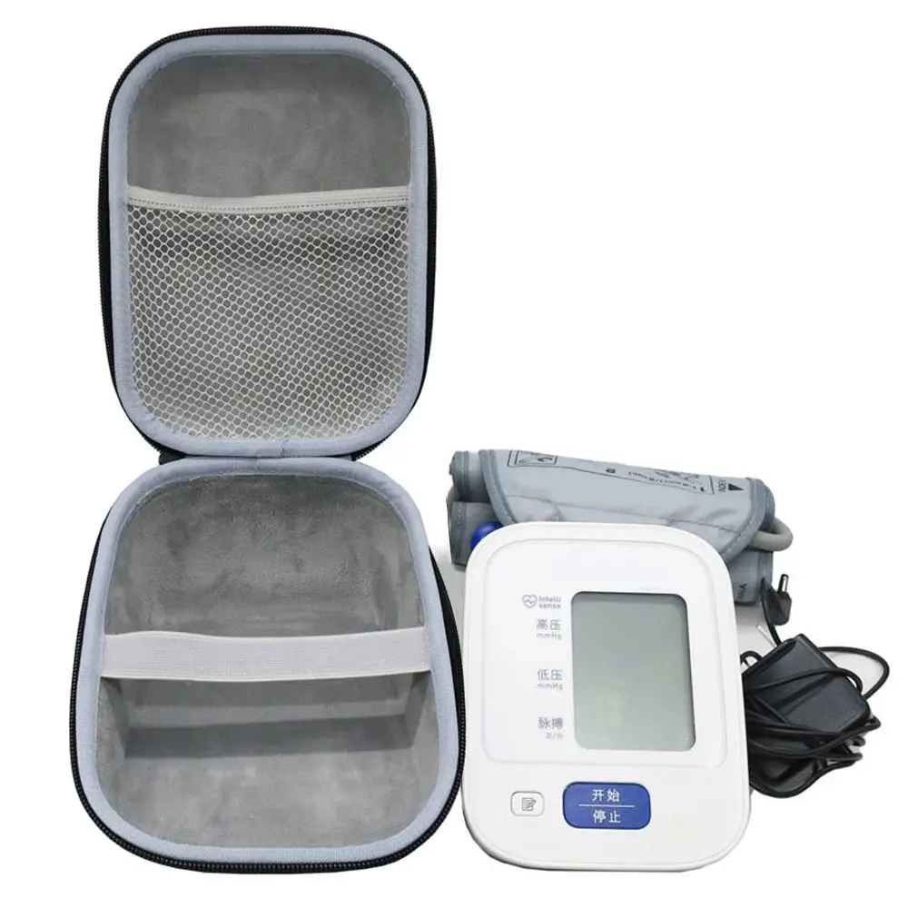 Portable Protective Case Outdoor Travel Storage Case Arm Blood Pressure Monitor for Omron Series Carrying Case
