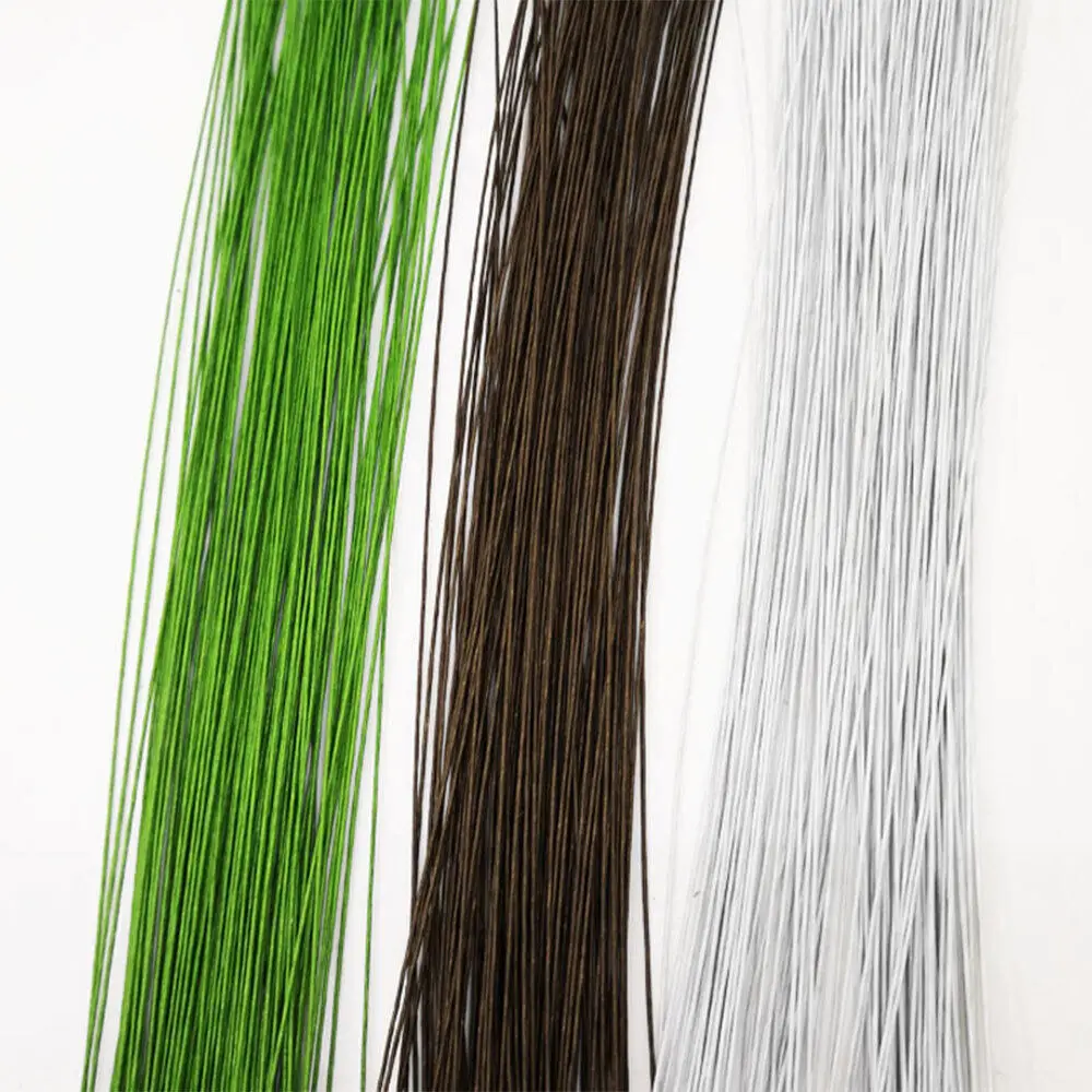 50 Stück/Set # 26 Papier-Blumendraht, 0,45 mm/0,0177 Zoll Durchmesser, 36 cm langer Eisendraht, verwendet für die Herstellung von DIY-Nylonstrümpfen, Blumenzweichen – Detail 2