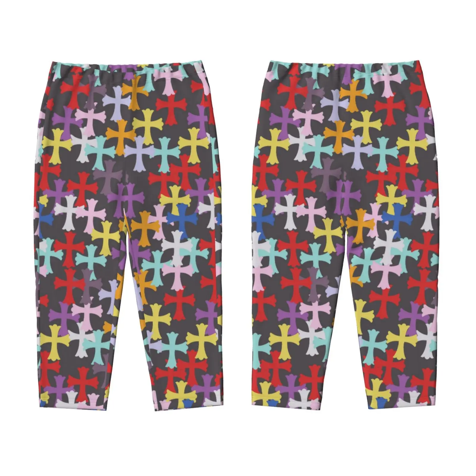 Colorful Crossa Pajama Trousers Long Pants for Men Teenager Sleep Home Wear Breathable Comfort Casual Gifts