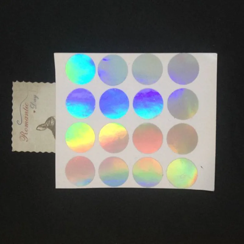 

Wholesale Blank Label Sticker Laser Hologram Stickers Size 1.5 Cm 3000 PCS Free Shipping