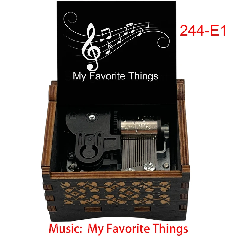 Do Re Mi My Favorite Things Wooden Wind Up Music Box صوت الموسيقى موضوع الأغنية الموسيقية هدية للطلاب المعلمين الهدايا #4