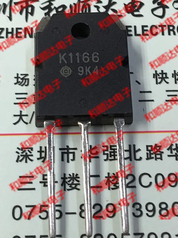 Original New 5pcs/ K1166 2SK1166   TO-3P 500V 12A