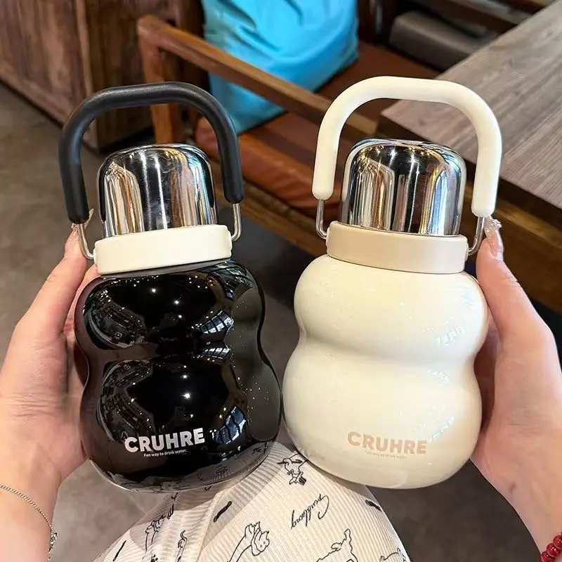 Luxury Handle Water Bottle Portable Loop Cup for Women Outdoor Student Tea Cup with Lid Large Capacity Sports Water Bottle
