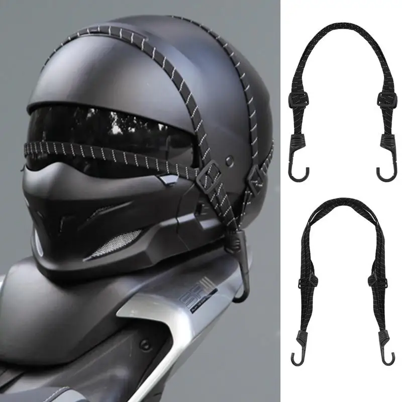 

Motorbike Straps With Hook Motorcycle Tie Rope Multi-purpose Motorcycle Hat Elastic Binding Belt Reflective For Box