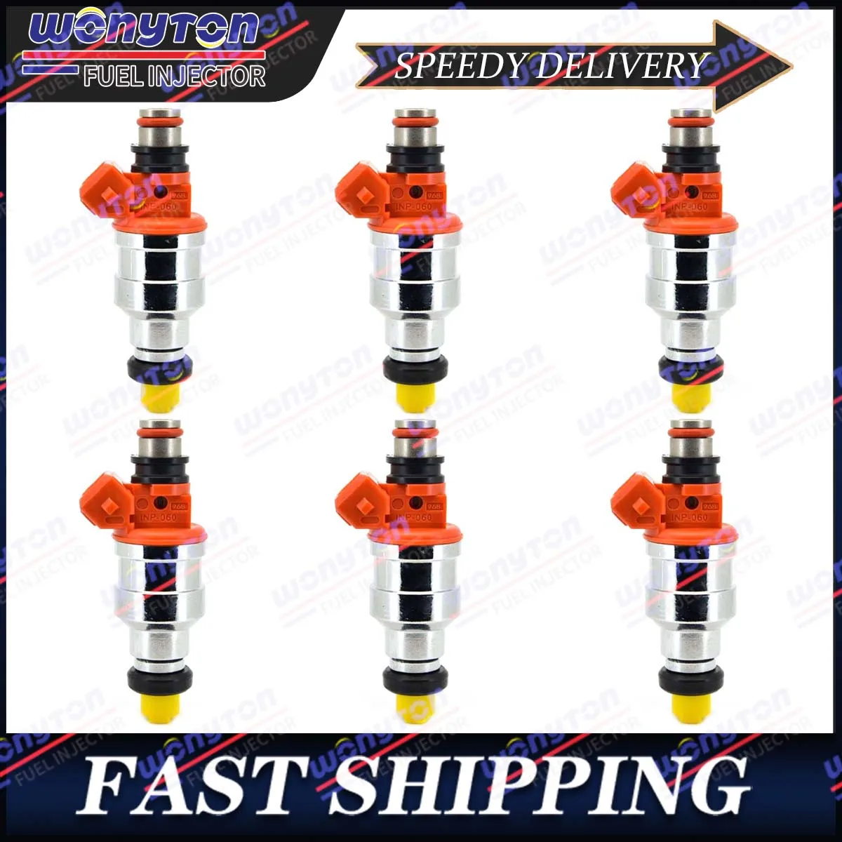 

6x Fuel Injectors INP-060 for Chrysler Sebring Dodge Stratus 2.5L V6 1995-2000 A