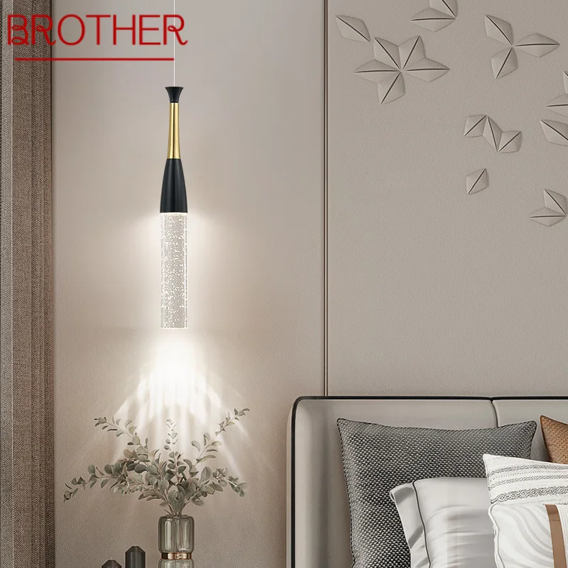 

BROTHER Nordic Creative Pendant Lamp Crystal Bubble Shape Decorative Light For Home Living Room Bedroom