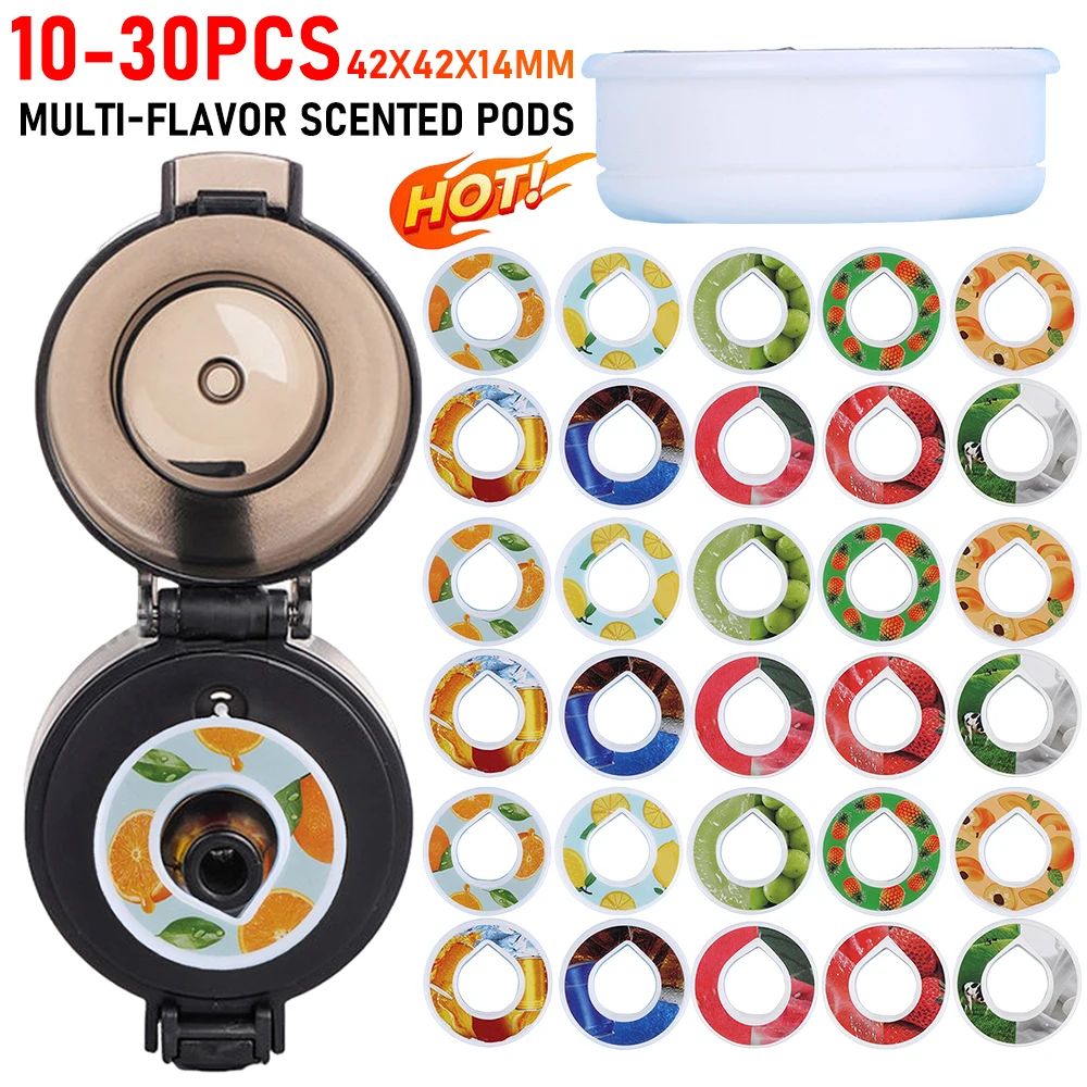 10/20/30PCS Flavour Pods Multi-Flavor Flavour Scent Pods Sports Bottle Flavour Pods Used In Flavoured Drinking Cup Accessories