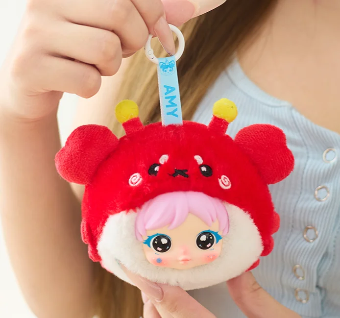 에이미 미니 12 별자리 시리즈 블라인드 박스 깜짝 선물 인형 트렌디 플레이 작은 펜던트 데스크탑 장식 생일 선물