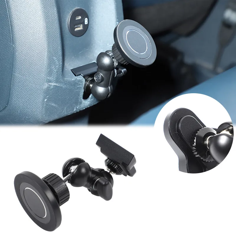 

[Ready Stock] For Ford Maverick 2022+ New Magnetic Rear USB Port Phone Holder