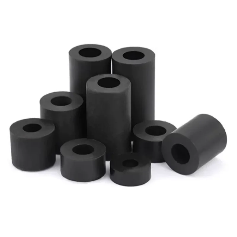 10-50pcs M3 M4-M12 Black ABS Non-Threaded Hollowed Nylon Spacer Round Hollow Standoff Washer PCB Board Screw Support Customize