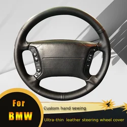 Car Steering Wheel Cover Non Slip Perforated Leather For BMW E36 1995-2000 E46 1998-2004 E39 1995-2003 X3 E83 X5 E53 2000-2006