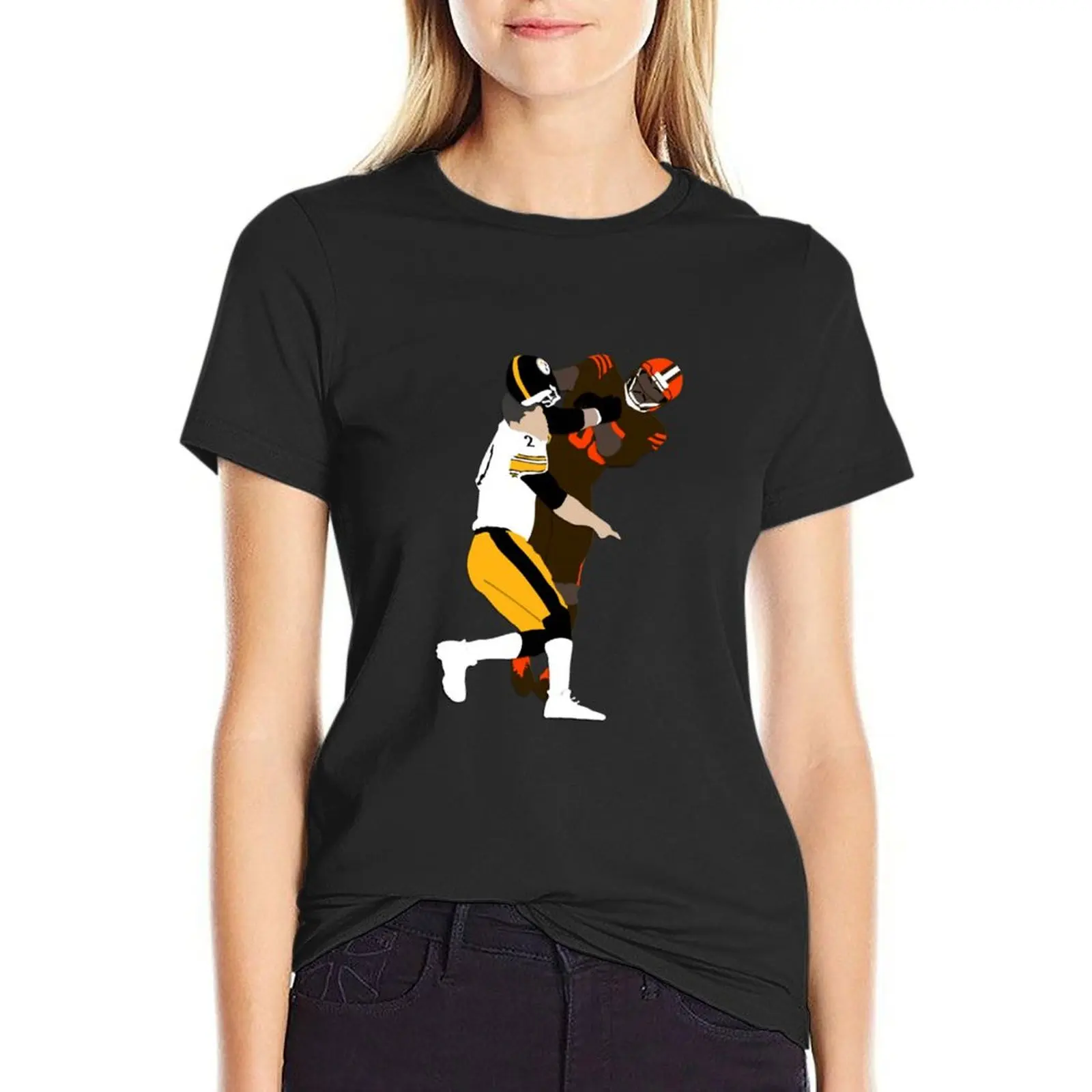 Myles Garrett Helmet T-Shirt funny graphics t-shirts for Women loose fit