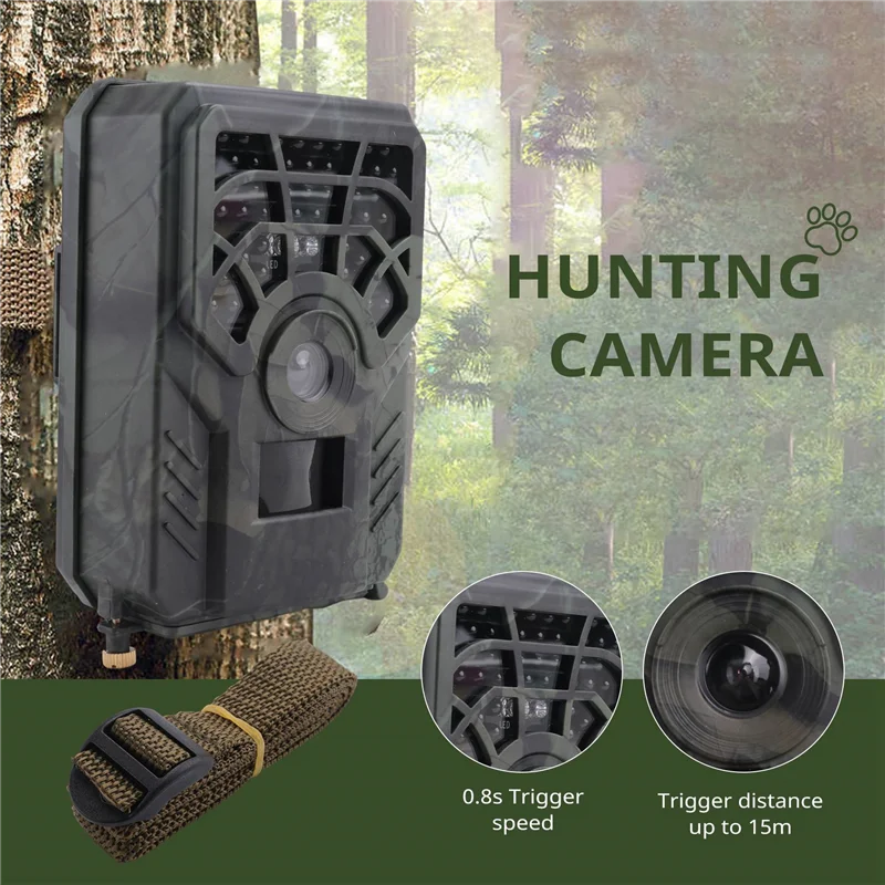 【Summer Sale】2X Trail Camera 720P Wildlife Camera Hunting Trail Cameras For Outdoor Wildlife Animal Scouting Security Surveillan