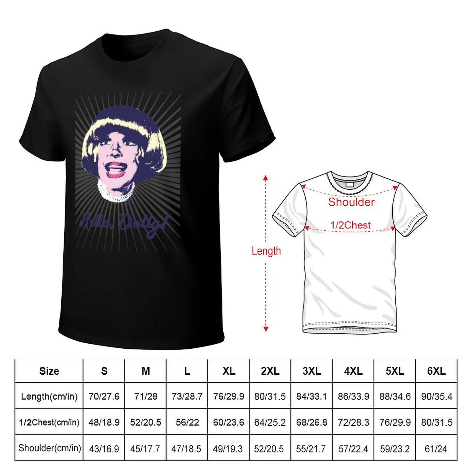 carol channing pop-art tribute T-Shirt Basic Solid Color Casual Tee Shirt