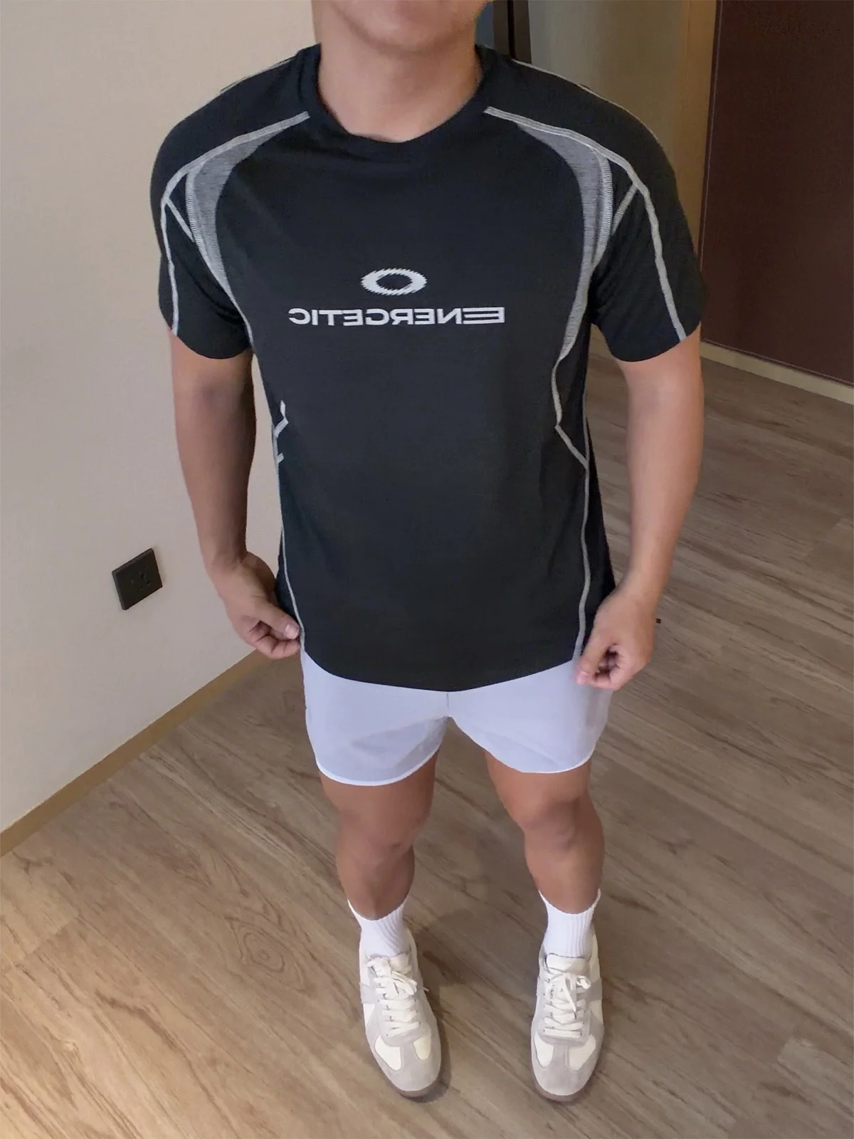 

Мужская футболка LFG с длинным рукавом, влагоотводящая, для фитнеса и бега, модная, весна-лето, новинка, спортивная, с круглым вырезом, из полиэстера.