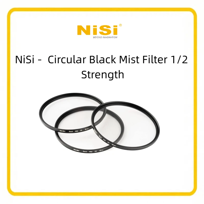 NiSi Pro Mist 1/2 Filter, Softens Harsh Shadows, Enhances Mood and Atmosphere, Ideal for Photography and Videography