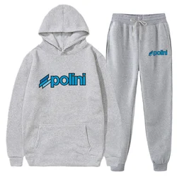 2025 Men'S Tracksuit Two-Piece Hoodie Track Pants Jacket Pullover Casual Outdoor Sports polini Fashion Streetwear Hooded Set