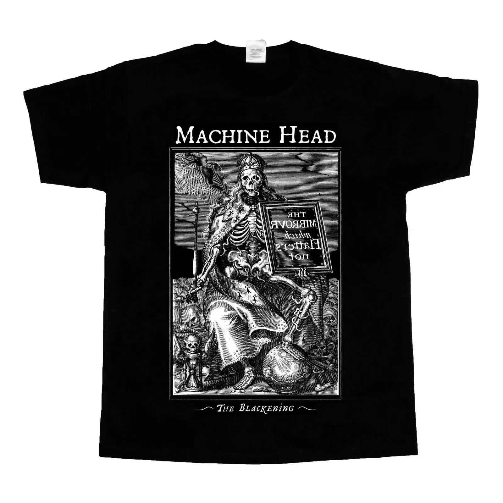 Machine Head The Blackening Neues Schwarzes Kurz- und Langarm-T-Shirt 3XL 4XL 5XL Vintage Washed Top für Alltag Unisex Grafik