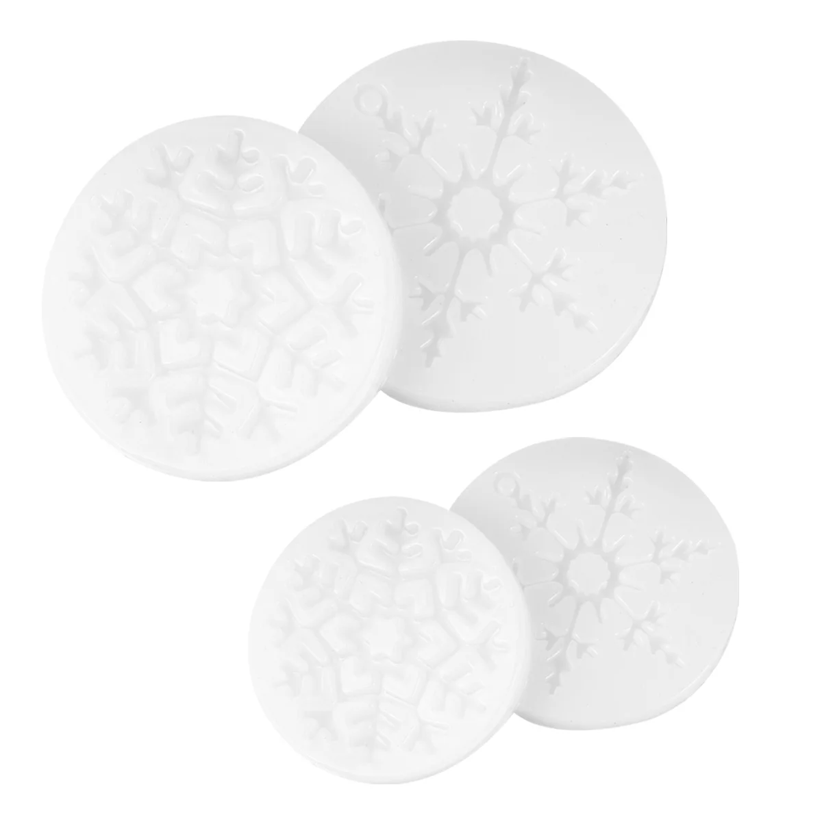 

4 Pcs Crystal Epoxy Mold Christmas Silicone Drop DIY Snowflake Resin Jewelry Making Silica Gel Pendant