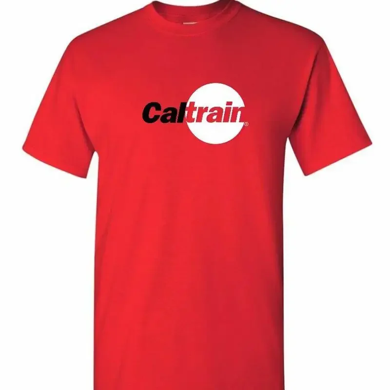 Cal Train Retro Logo San Jose Francisco Rapid Transit Rail Red T shirt