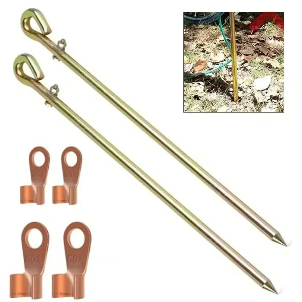 Generator Grounding Rod Kit For Solar Electric Fence Grounding Wire And Antenna For Electrical Equipment Tool Accessory In Stock