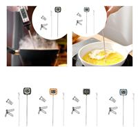 Digital Thermometer Griddle Accessories Cooking Food Thermometer Stainless Steel Probe for Grill Candy Making Beef Turkey Oven