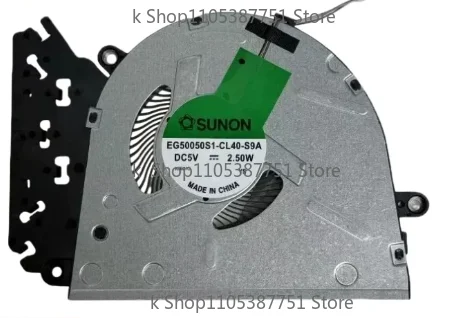Laptop CPU Cooling Fan EG50050S1-CL40-S9A DC5V 2.50W 4-Pin For HP 15-FC ProBook 250 G10 2023 TPN-Q287 N38472-001