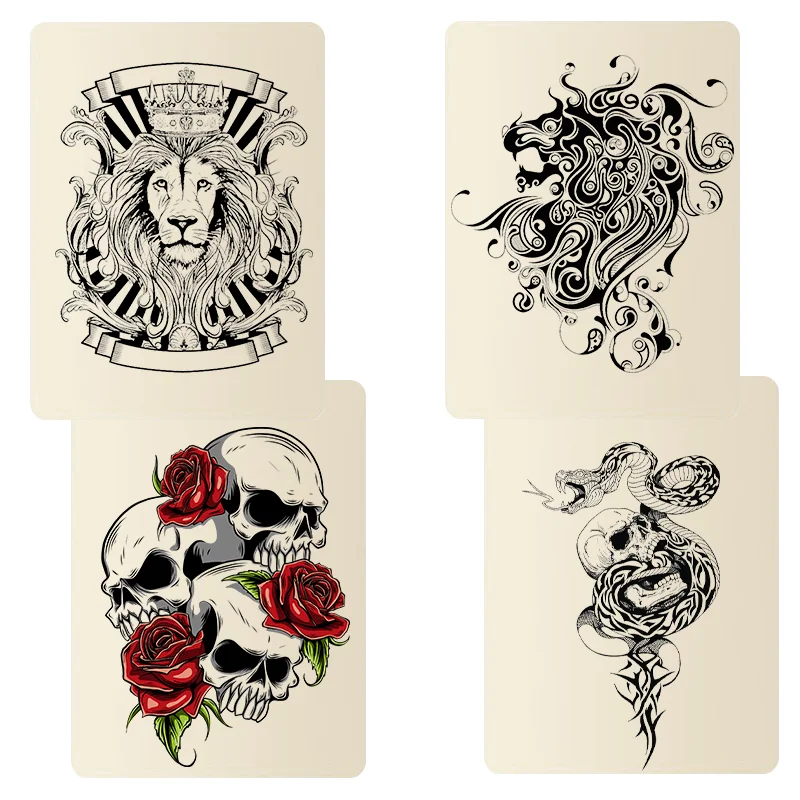 3/5/10/15Pcs White Tattoo Practice Skin Silicone Double Fake Tattoo Skin Hot Tattoo Beginner Practice Synthetic Leather